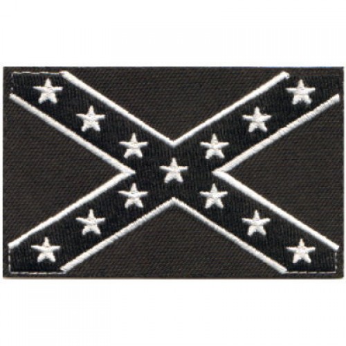 CONFEDERATE FLAG BLACK AND WHITE